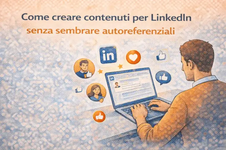 Scopri di più sull'articolo Come creare contenuti per LinkedIn senza sembrare autoreferenziali
